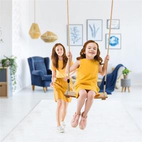 img 3 attached to 🪑 Pellor Indoor Outdoor Swing 17 7X7 9X0 6: Versatile and Stylish Swing Designed for Any Space