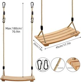 img 2 attached to 🪑 Pellor Indoor Outdoor Swing 17 7X7 9X0 6: Versatile and Stylish Swing Designed for Any Space