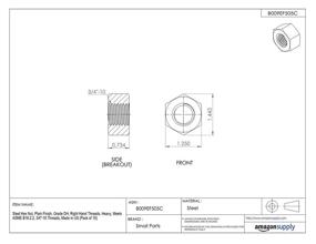 img 1 attached to Hot Dipped Galvanized Finish B18 2 2 Thread Hardware