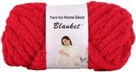 chenille chunky yarn arm knitting thick bulky diy: create cozy red knit blankets, cushions, and sofa accessories for home decor (250g/0.55 lb) logo