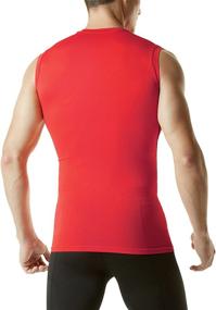 img 3 attached to TM MUV06 WHT_Medium Sleeveless Compression Muscle Baselayer Men's Clothing