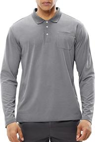 img 4 attached to MIER Collared T Shirts Performance Polyester Men's Clothing in Active