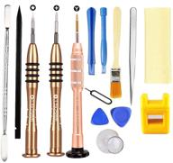 premium cell phone repair tool kit: precision screwdriver set for iphone 7/7plus/x/8/8 plus/12 - includes 0.6mm y tri-point, 0.8mm pentalobe, 1.5mm phillips - with magnetizer/demagnetizer and opening pry tools logo