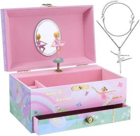 img 4 attached to Jewelkeeper Ballerina Music Little Jewelry Storage & Organization for Jewelry Boxes & Organizers