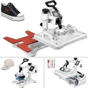 img 2 attached to 🔥 VEVOR Heat Press 12 X 15 Inch 5 in 1 Heat Press 1250W Machine Swing Away for T-Shirt Sublimation Printing Transfer DIY Shoes Hat and T-Shirts (White)