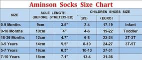 img 3 attached to 🧦 Premium Aminson Grip Ankle Socks: Non-Slip Slipper Crew Socks for Kids Boys Girls - 6/12 Pairs