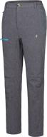 women's lightweight water-repellent hiking pants with zipper pockets by little donkey andy - perfect outdoor pants logo