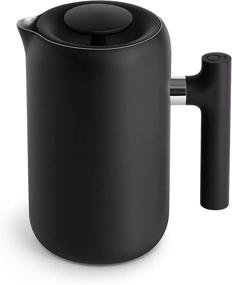 img 4 attached to ☕ Fellow Clara French Press Coffee Maker: Portable Stainless Steel Brewer, Insulated Manual Press - Matte Black, 24 oz