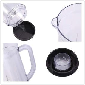 img 2 attached to 🥤 33oz Magic Juicer Blender Pitcher with Water and Milk Cup Holder - Replacement for Juicer Mixer Pitcher