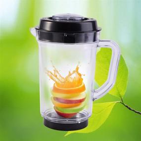 img 3 attached to 🥤 33oz Magic Juicer Blender Pitcher with Water and Milk Cup Holder - Replacement for Juicer Mixer Pitcher