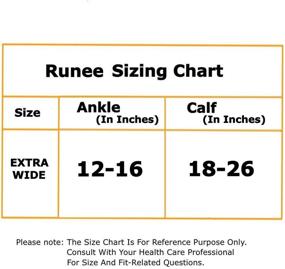 img 1 attached to Runee Plus Size Calf Compression Sleeve - Leg Support for Wide Calves, Pain Relief & Shin Splint, Reduce Swelling, Varicose Veins, DVT (Beige)