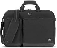 solo duane hybrid briefcase black logo