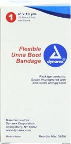 img 2 attached to 🩹 Dynarex Unna Boot Bandages 4" x 10 yds (Pack of 12) - Medical Compression Wrap for Wound Care and Ulcer Treatment