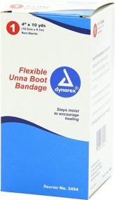 img 1 attached to 🩹 Dynarex Unna Boot Bandages 4" x 10 yds (Pack of 12) - Medical Compression Wrap for Wound Care and Ulcer Treatment