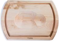 premium quality: j.k. 🌟 adams large reversible maple carving board logo