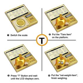 img 2 attached to 🔍 THINKSCALE High Precision Milligram Scale: Accurate 50g/0.001g Digital Pocket Scale for Powder, Jewelry, Medicine, Gem, Reloading, Mini Gold Gram - 6 Units, Tare, Cal Weight, Tweezer and Tray Included