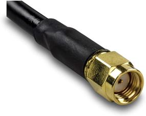 img 1 attached to 🔌 TRENDnet Low Loss RP-SMA Male to RP-SMA Female Antenna Cable, 6m (19.6ft), 3.0dB Max Signal Loss, TEW-L106 Black - High-performance Extension Cable for Optimal Antenna Connectivity