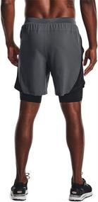 img 3 attached to 🩳 Men's Under Armour Launch Stretch Woven 2 in 1 Shorts - 7-inch Option
