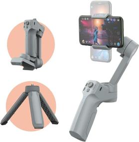 img 4 attached to 📱 MOZA Mini-MX Smartphone Gimbal Handheld Stabilizer | 280g Max Payload | Vlog YouTube Street Snapshot Compatible | iOS & Android | Small Palm Size | iPhone, Huawei, Samsung, OnePlus