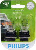 💡 longerlife miniature bulb by philips: 4057 model, 2 pack - extended lifespan & efficiency logo