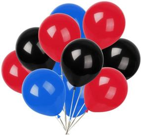 img 4 attached to Яркие разноцветные воздушные шары для вечеринок - упаковка из 100 штук, 12 дюймов