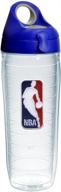 tervis nba logo tumbler with emblem - blue/gray lid, 24oz clear water bottle logo