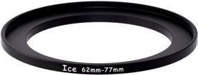 img 1 attached to Enhance Your Lens Compatibility: ICE 62mm to 77mm Step Up Ring Filter/Lens Adapter – 62mm Male to 77mm Female