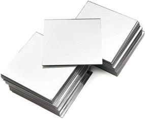 img 4 attached to 🪞 50 Pack Square Glass Mirror Tiles: Enhance Crafts, Centerpieces & DIY Home Decor with 4-Inch Panels