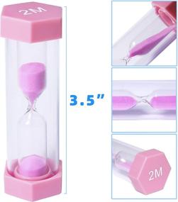 img 1 attached to 🌈 PROLOSO 6-Piece Colorful Sand Timers Set - Plastic Sandglass Hourglass Sand Clock Timer - 30 Seconds, 1 Minute, 2 Minutes, 3 Minutes, 5 Minutes, 10 Minutes - Ideal for Kids Games, Classroom, Home, Office, Kitchen