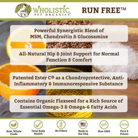 img 2 attached to 🏃 Run Free: Wholistic Pet Organics Dog Joint Health Supplement - Natural Hip and Joint Support for Dogs Mobility - Glucosamine Supplements for Dogs with MSM and Chondroitin