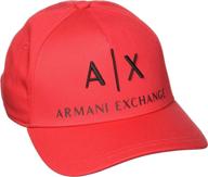 🎩 черная кепка ax armani exchange с логотипом для мужчин - универсальный размер логотип