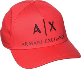 img 3 attached to 🎩 Черная кепка AX Armani Exchange с логотипом для мужчин - универсальный размер