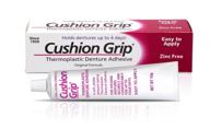 cushion grip 10 gram trial tube: soft & pliable thermoplastic for denture refitting & tightening logo