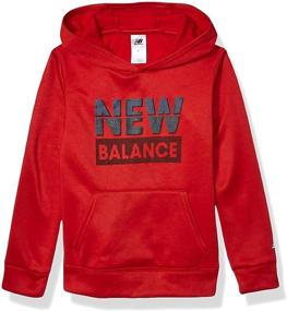 img 4 attached to 👕 Стильный и элегантный: свитшот New Balance с графическим принтом для мальчиков, черный.