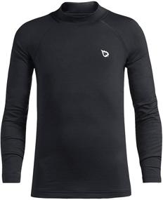 img 4 attached to Baleaf Compression Thermal Fleece Baselayer Boys' Clothing