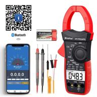 🔧 holdpeak hp-570c-app digital clamp multimeter with bluetooth connectivity for amp ohm testing, 4000 count ac/dc voltage, current, resistance, diode testing, temperature, capacitance (red) logo