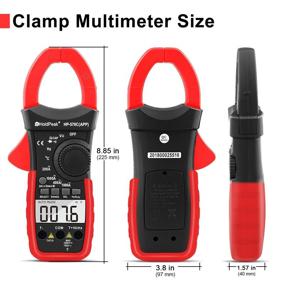 img 3 attached to 🔧 HOLDPEAK HP-570C-APP Digital Clamp Multimeter with Bluetooth Connectivity for Amp Ohm Testing, 4000 Count AC/DC Voltage, Current, Resistance, Diode Testing, Temperature, Capacitance (Red)