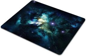 img 1 attached to 🌌 Smooffly Outer Space Stars Nebulae Mousepad: Premium Gaming Mouse Pad for Computers and Laptops - Non-Slip Rubber, Rectangle Design