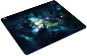 img 2 attached to 🌌 Smooffly Outer Space Stars Nebulae Mousepad: Premium Gaming Mouse Pad for Computers and Laptops - Non-Slip Rubber, Rectangle Design