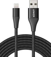 🔌 anker powerline+ ii lightning cable (10 ft): long mfi certified iphone charger cable for iphone se/11 pro max/xs max/xr/x/8/7/6s, ipad, and more logo
