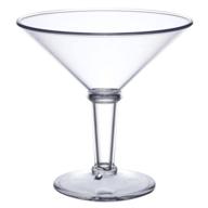 🍸 g.e.t. shatterproof jumbo martini cocktail glass - bpa free, 48 ounce, clear: unbreakable and safe logo