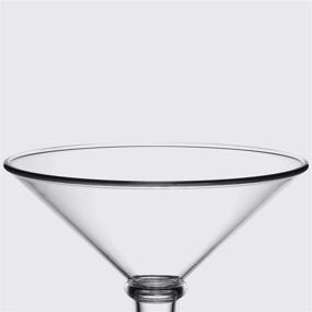 img 2 attached to 🍸 G.E.T. Shatterproof Jumbo Martini Cocktail Glass - BPA Free, 48 Ounce, Clear: Unbreakable and Safe