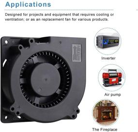 img 3 attached to 🔃 GDSTIME 120мм PWM 4 Pin 12V Вентилятор охлаждения с двумя шариковыми подшипниками постоянного тока без щетки - Универсальное решение для вентиляции автомобильных сидений, усилителей, надувных изделий, инверторов (4,72x4,72x1,26 дюйма)