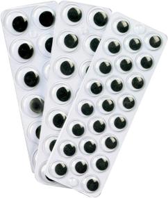 img 3 attached to 👀 Creativity Street AC3437-02 Peel and Stick Wiggle Eyes, Black - 60 Pieces (1 Pack)