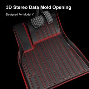 img 1 attached to 🚘 Прочные и гибкие 3D накладные коврики для пола для Tesla Model Y: необходимая защита для вашего автомобиля