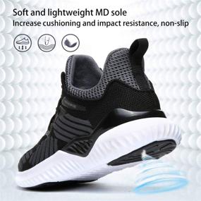 img 2 attached to VITUOFLY Lightweight Athletic Girls' Sneakers: Optimal Training Shoes for Performance