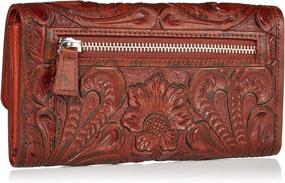 img 3 attached to Mauzari Geneva Womens Tooled Leather Women's Handbags & Wallets