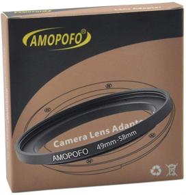 img 4 attached to 49mm to 58mm Step-Up Ring Filter Adapter: Compatible with All Brands of 49mm Lens & 58mm UV, ND, CPL Filters
