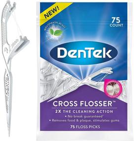img 4 attached to DenTek Cross Flosser Floss X Shaped Oral Care for Dental Floss & Picks