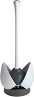 🚽 clorox toilet plunger with convenient hideaway storage caddy, 16.5” x 6.5” x 6.5”, base included, gray/white logo